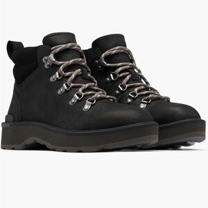 Sorel Black Lace Up Boots
